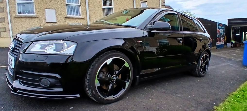 Paintwork gloss close-up after