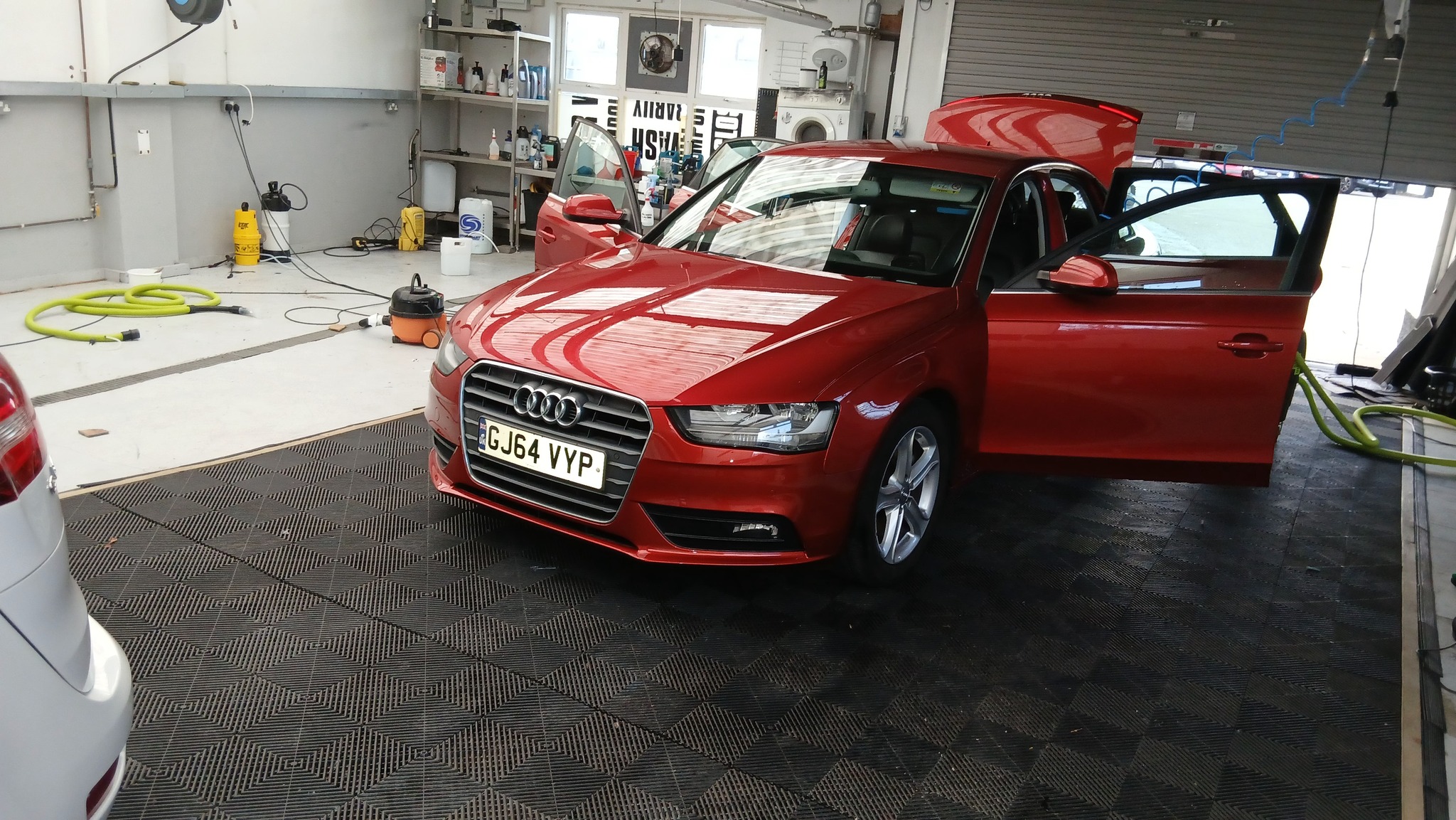 Premium Audi exterior detail after